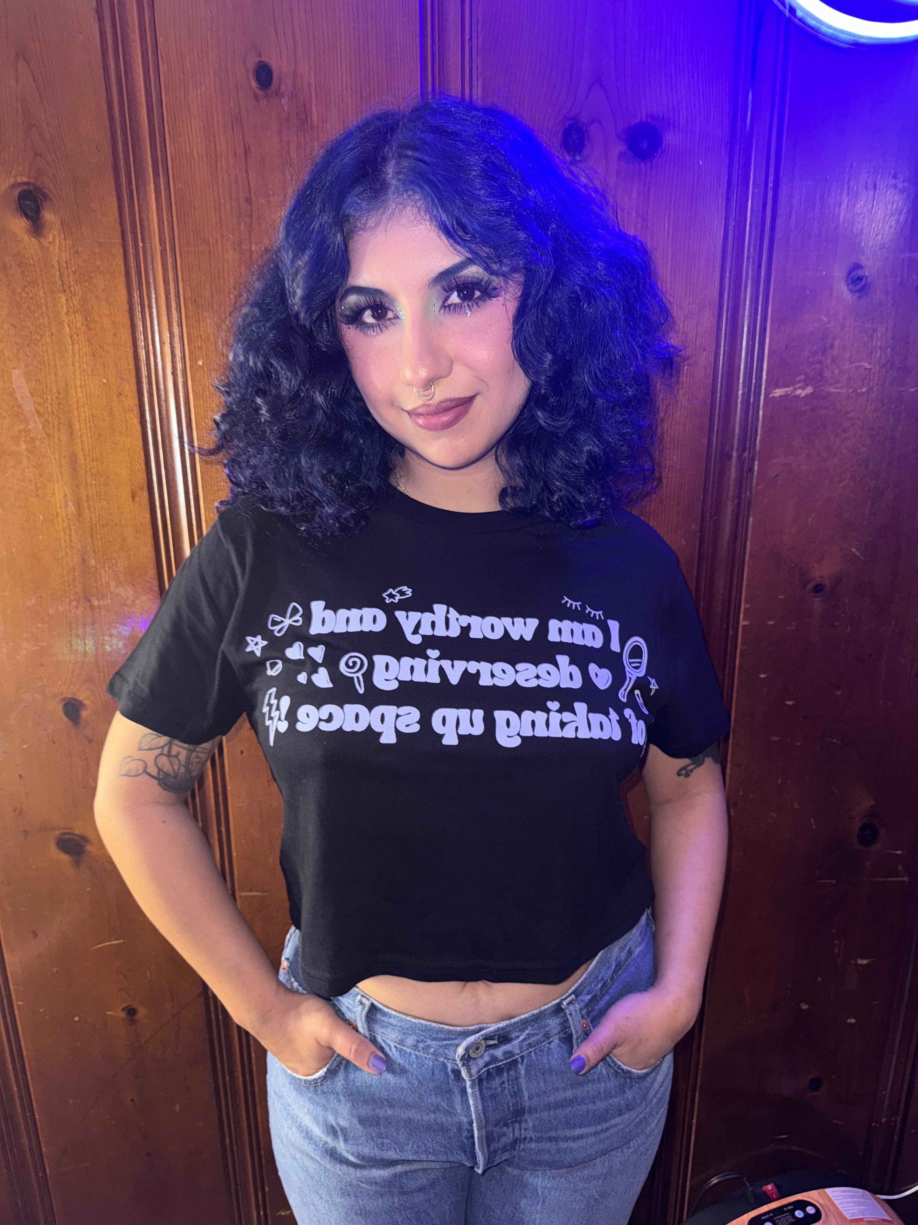 "I am Worthy" Crop Top