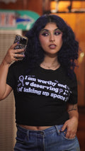 "I am Worthy" Crop Top