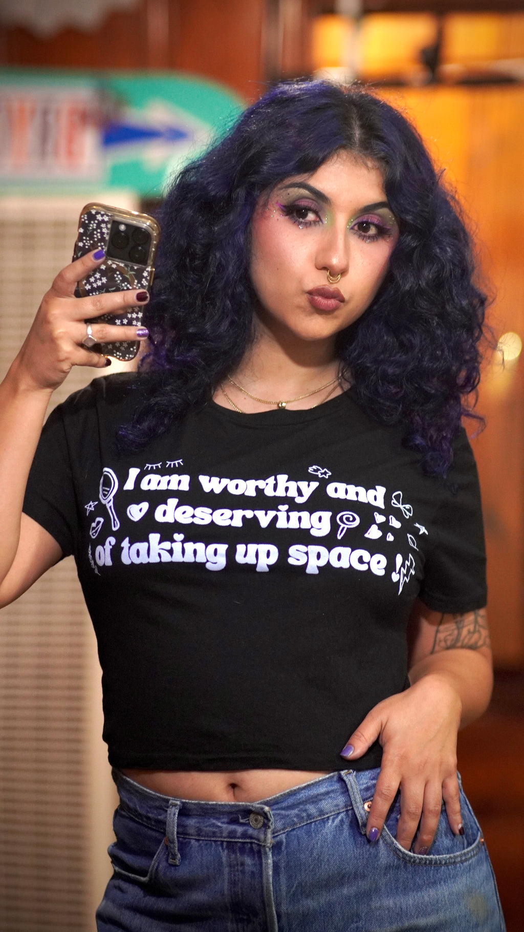 "I am Worthy" Crop Top