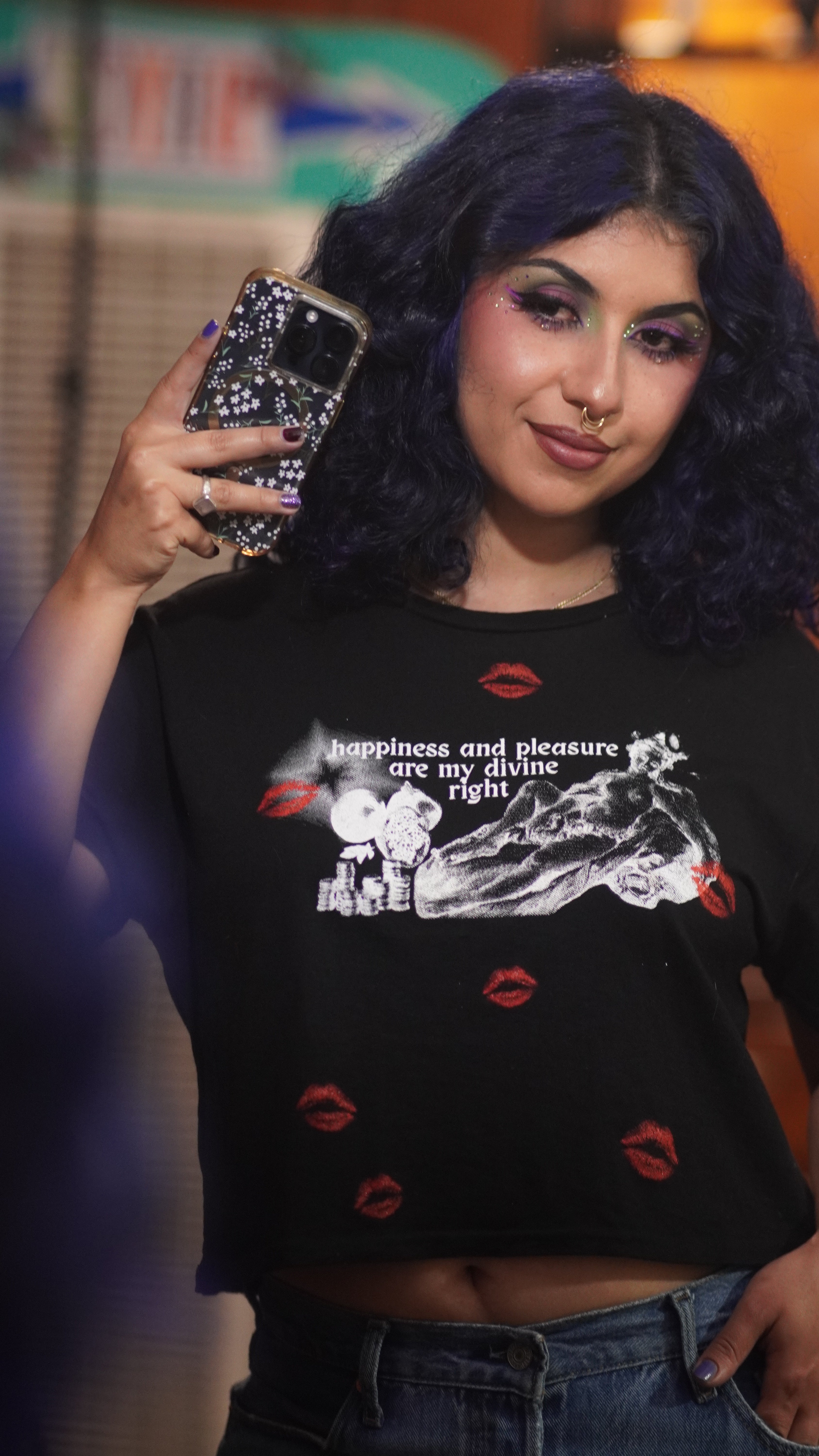 "Divine Venus With Kisses" Crop Top (Pre-Order)