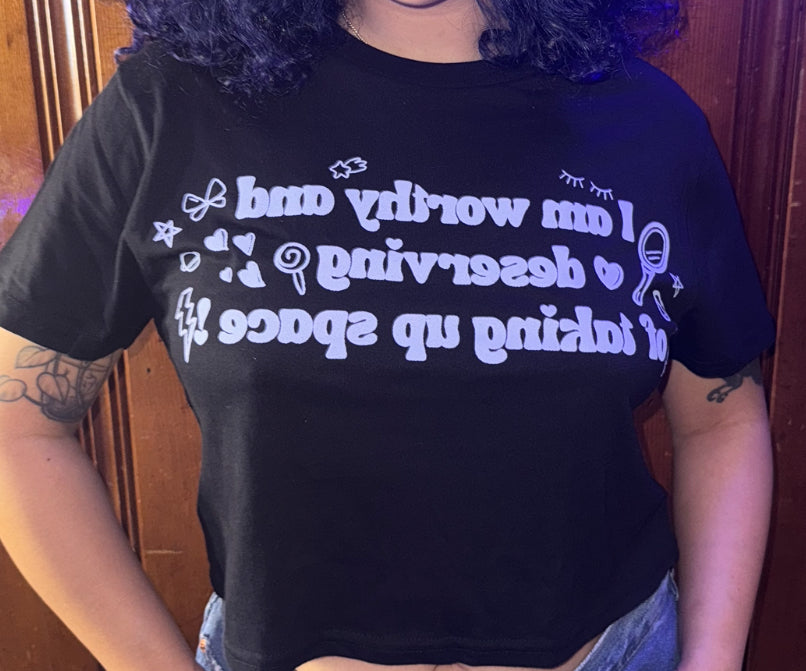 "I am Worthy" Crop Top